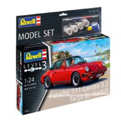 MODÈLE À COLLER - VOITURE PORSCHE 911 CARRERA 3.2 TARGA (G-MODEL) NIVEAU 3